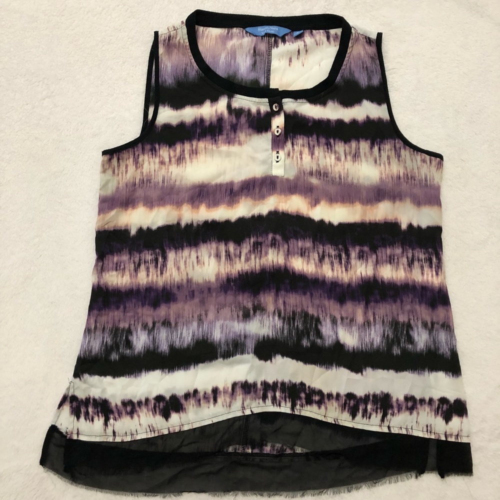 Simply Vera Vera Wang PL Striped Blouse